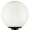 Westinghouse Fixture Post Top Outdoor Lantern 100W, Black Poly Glassobe White Acrylic 6686100 - alternate 2